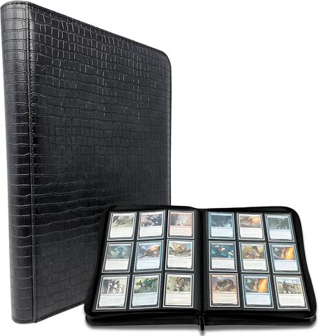 9-Pocket Dragon Binder Trading Card Album - 540 Pockets & 30 Pages Double-Sided - Standard Size Card Capacity - Collectible Card Album for Sports and Trading Card Games TCG (Black) in Saudi Arabia