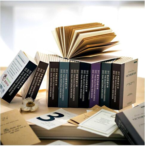 600pcs Vintage Scrapbook Paper, Mini Book Pages of Poems for Journaling Scrapbooking Supplies Kit, Aesthetic Decorative Craft Paper for Decoupage Paper, Collage Bullet Journaling, Junk Journal in Kuwait