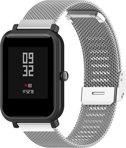 Chofit Metal Mesh Stainless Steel Band Compatible with Amzhero IDW13/IDW16/IDW19/Runfit-2 Watch Bands for Women&Men Wristbands Bracelet Strap Loop Replacement Bands in Saudi Arabia
