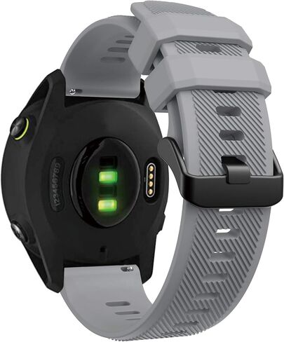 متوافق مع سوار Garmin Forerunner 745، أساور معصم بديلة سريعة الفك من السيليكون الناعم مقاس 22 مم مع إبزيم معدني لملحقات حزام الساعة الرياضية Garmin Forerunner 745/Vivoactive 4 in Kuwait