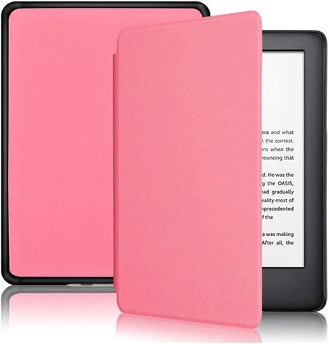 FANSONG Kindle Case for 11th Generation 2022, E-Reader Cover 6 inch with Hand Strap and Auto Wake/Sleep Smart Cover Leather PC Lightweight Slim Protective for Amazon Kindle 11th Gen C2V2L3 Blue in Saudi Arabia