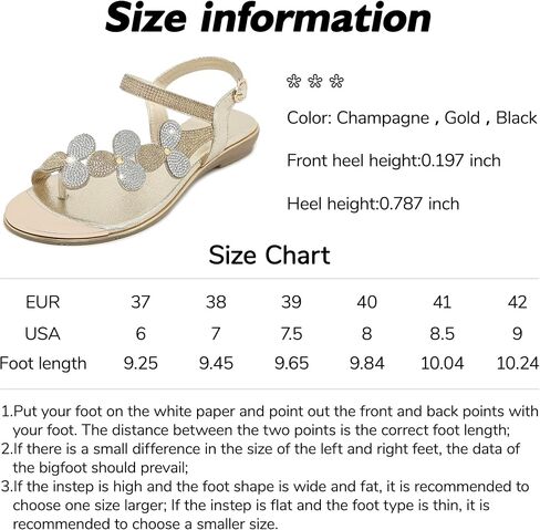 CARETOO Women's Bohemia Flat Sandals, Ladies Summer Beach T-Strap Flip Flop Sparkling Rhinestone Walking Shoes Casual in Saudi Arabia
