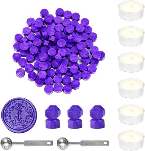 Wax Seal Beads, Afobby 360 PCS Sealing Wax Beads with 2PCS Wax Seal Melting Spoons and 6 Candles for Wax Stamp Sealing, Sealing Beads for Making Wedding and Party Invitations (Pearl White) in Saudi Arabia