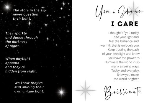 Handmade Iridescent Stained Glass Star with I Care Message- Thoughtful Support Gift for Women/Thinking of You Gift/I am Here for You Gift/Care for You Gift (I Care) in Saudi Arabia