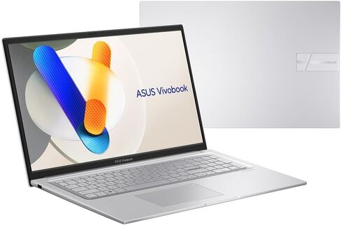 ASUS 2024 Vivobook 17.3" Laptop, FHD Display, Intel Core 5 120U, 16GB RAM, 1TB SSD, Fingerprint Sensor, HD Front Camera, Windows 11 Home; Cool Silver, F1704VAP-AS56 in Saudi Arabia
