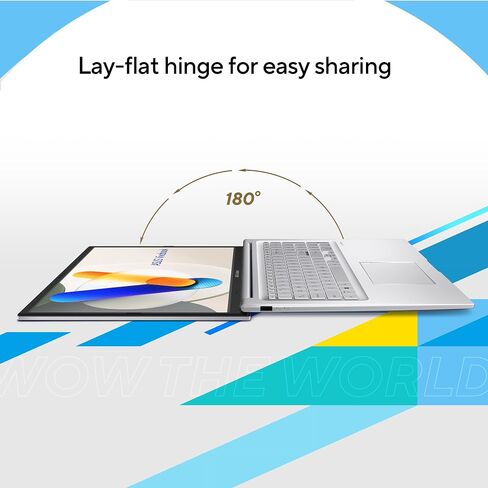 ASUS 2024 Vivobook 17.3" Laptop, FHD Display, Intel Core 5 120U, 16GB RAM, 1TB SSD, Fingerprint Sensor, HD Front Camera, Windows 11 Home; Cool Silver, F1704VAP-AS56 in Saudi Arabia