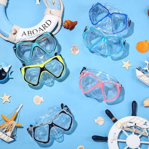 6 Pieces Swimming Goggles with Nose Cover Adult Pool Goggles Swimming Diving Nose Goggles Swim Goggle in Saudi Arabia