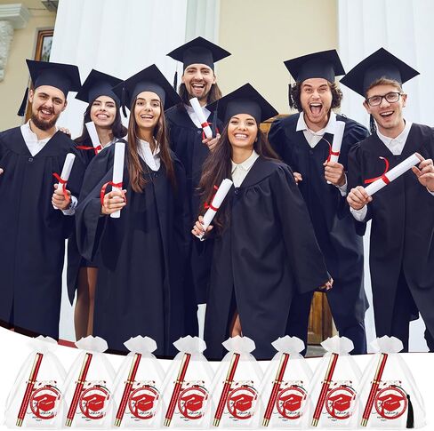 24 Sets Graduation Gifts for Students Graduation Bookmark Gift Grad Cap Shaped Bookmark with Tassel Graduation Pens and Cards Class of 2024 College Graduation Gifts for Students (Black) in Saudi Arabia