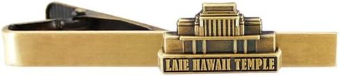شريط ربطة عنق من الفولاذ الذهبي من Ringmasters Temple - مشبك ربطة عنق - هدية كهنوتية، LDS Missionary، مشبك ربطة عنق in Kuwait