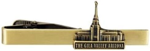 شريط ربطة عنق من الفولاذ الذهبي من Ringmasters Temple - مشبك ربطة عنق - هدية كهنوتية، LDS Missionary، مشبك ربطة عنق in Kuwait