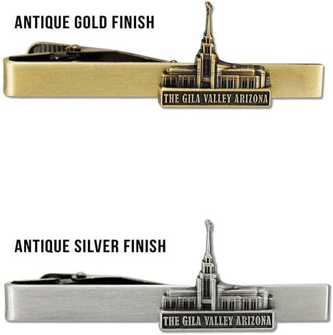 شريط ربطة عنق من الفولاذ الذهبي من Ringmasters Temple - مشبك ربطة عنق - هدية كهنوتية، LDS Missionary، مشبك ربطة عنق in Kuwait