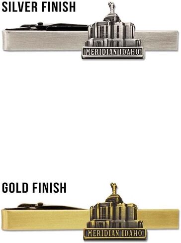 شريط ربطة عنق من الفولاذ الذهبي من Ringmasters Temple - مشبك ربطة عنق - هدية كهنوتية، LDS Missionary، مشبك ربطة عنق in Kuwait