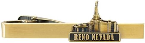 شريط ربطة عنق من الفولاذ الذهبي من Ringmasters Temple - مشبك ربطة عنق - هدية كهنوتية، LDS Missionary، مشبك ربطة عنق in Kuwait