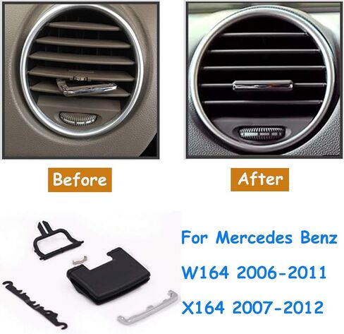 TTCR-II Front AC Vent Outlet Tab for Mercedes Benz, 1 PC Front Left/Right/Center Air Grille Clip for Mercedes Benz W164 ML320 ML350 ML400 ML500 ML550 2006-2011 X164 GL350 GL450 GL550 2007-2012 in Saudi Arabia