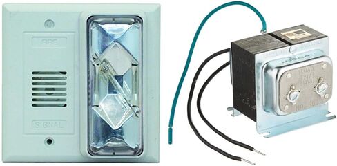 Edwards-Signaling-6536-G5 Horn Strobe، شفاف، 4-1/2 بوصة ارتفاع، 24VAC/DC، أبيض in Saudi Arabia