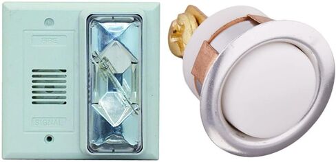 Edwards-Signaling-6536-G5 Horn Strobe، شفاف، 4-1/2 بوصة ارتفاع، 24VAC/DC، أبيض in Saudi Arabia