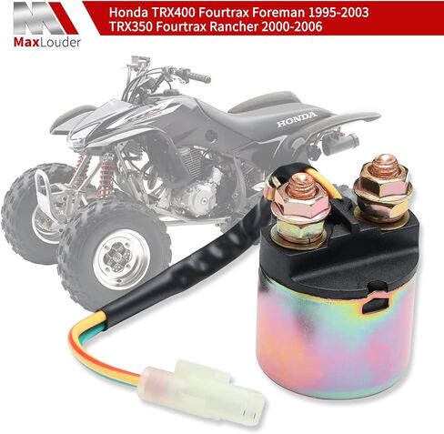 Starter Solenoid Relay for Honda TRX400 Fourtrax Foreman 1995-2003 TRX350 Fourtrax Rancher 2000-2006, Black in Kuwait