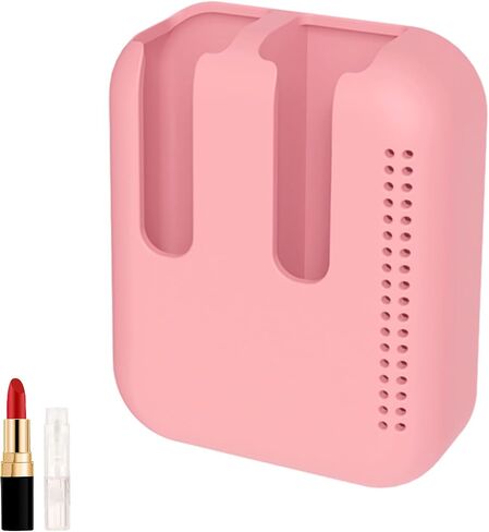 Car Lip Balm Holder,Chapstick Holder for Car,Silicone Upright Lip Balm Holder for Car Accessories for Women Interior - Accessories for Women Cute Car Decor for Teen Girls(Pink) in Saudi Arabia
