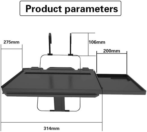 CHENGTIE Car Steering Wheel Seat Tray Portable Desk Board, Lunch Tray Convenient Table Board for Long-Distance Travel and Rest in Saudi Arabia