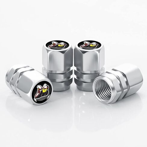 for Mercedes-Benz A C E S Series GLK CLA GLA GLC GLE CLS SLK S350 S300 S450 S600 S500 E300 E350 E450 Logo Shape Valve stem caps (4Pcs) Silver Car Cover Valve stem Replacement Accessories in Saudi Arabia
