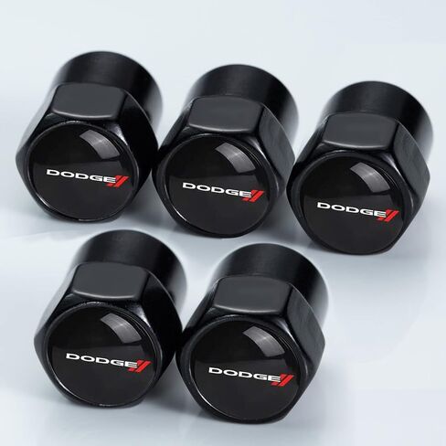 لسيارة جيب جراند شيروكي المتوافقة مع كوماندر رانجلر كومباس رينيجيد باتريوت، أغطية هواء لإطارات السيارة مضادة للتآكل ومضادة للتسرب، أغطية صمام إطارات السيارة من خليط معدني، أغطية إطارات السيارة 5 قطع (أسود) ملحقات in Kuwait