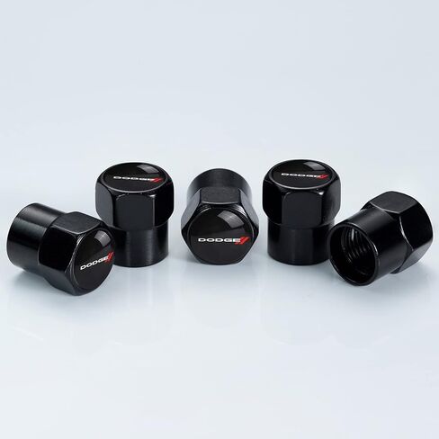 لسيارة جيب جراند شيروكي المتوافقة مع كوماندر رانجلر كومباس رينيجيد باتريوت، أغطية هواء لإطارات السيارة مضادة للتآكل ومضادة للتسرب، أغطية صمام إطارات السيارة من خليط معدني، أغطية إطارات السيارة 5 قطع (أسود) ملحقات in Kuwait