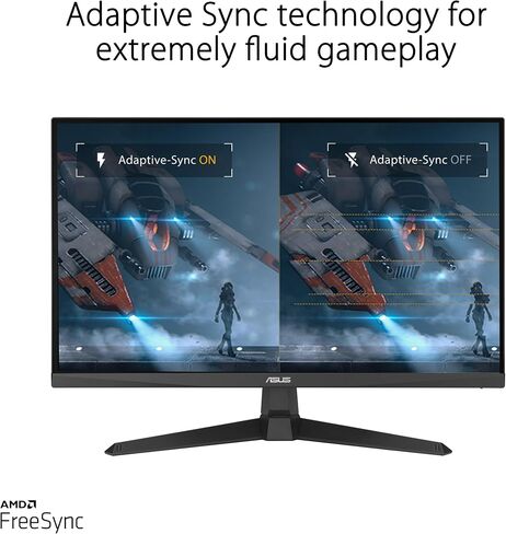 شاشة ASUS TUF Gaming مقاس 25 بوصة (24.5 قابلة للعرض) بدقة 1080 بكسل (VG259Q3A) - دقة FHD، 180 هرتز، 1 مللي ثانية، تقنية IPS سريعة، ضبابية حركة منخفضة للغاية، FreeSync، سرعة متغيرة، مكبرات صوت، 99% sRGB، Shadow Boost ضمان لمدة 3 سنوات in Kuwait