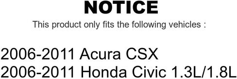 زوج جلبة ذراع التحكم في التعليق الأمامي السفلي للأمام لـ 2006-2011 Honda Civic Acura CSX KTR-102273 in Kuwait