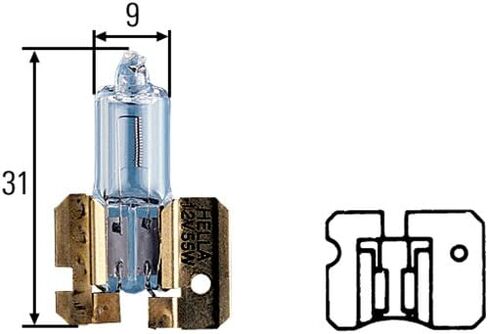 HELLA H2 Standard Halogen Bulb, 12 V, 55W in Saudi Arabia