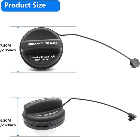 Gas Cap GT360 Compatible with Chevy Silverado 1500 2500 3500 Suburban Tahoe Express 1500 2500 3500 Fuel Cap GMC Savana 1500 2500 Sierra Yukon XL Cadillac Escalade ESV Fuel Tank Cap Replace 22921365 in Kuwait