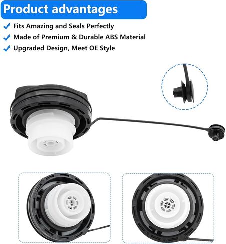 Gas Cap GT360 Compatible with Chevy Silverado 1500 2500 3500 Suburban Tahoe Express 1500 2500 3500 Fuel Cap GMC Savana 1500 2500 Sierra Yukon XL Cadillac Escalade ESV Fuel Tank Cap Replace 22921365 in Kuwait