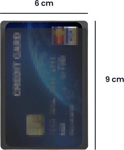جرابات بطاقات الائتمان kwmobile - 10x حامل ناعم من مادة TPU للبطاقات - أسود/شفاف in Kuwait