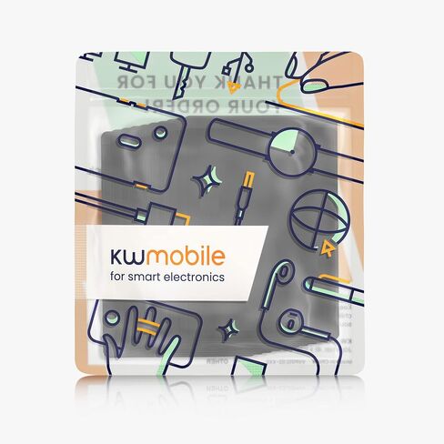 جرابات بطاقات الائتمان kwmobile - 10x حامل ناعم من مادة TPU للبطاقات - أسود/شفاف in Kuwait