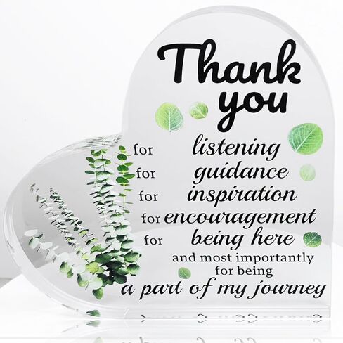 هدايا شكرًا للنساء، تذكار على شكل قلب أكريليك للإناث، تقدير لصديق المعلم وزميل العمل والمدير المتفوق والمدير المتطوع والممرض والطبيب وأفكار الهدايا (شكرًا لك 1) in Kuwait