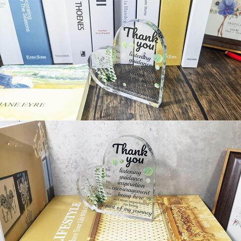 هدايا شكرًا للنساء، تذكار على شكل قلب أكريليك للإناث، تقدير لصديق المعلم وزميل العمل والمدير المتفوق والمدير المتطوع والممرض والطبيب وأفكار الهدايا (شكرًا لك 1) in Kuwait