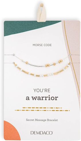 DEMDACO You're Golde Tone One Size Fits Most Brass Morse Code Bracelet in Saudi Arabia