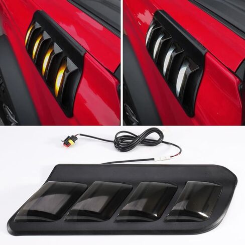 مصابيح LED للعلامات الجانبية أضواء إشارة الانعطاف لعام 2021 2022 2023 2024 Ford Bronco 2/4 باب مقاوم للماء كهرمان مصابيح جانبية للعلامات الجانبية ضوء رؤية درب (ليس لنمط برونكو سبورت ورابتور) in Kuwait