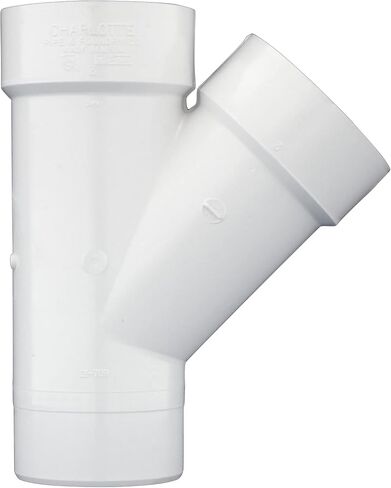 CHARLOTTE PIPE 3 DWV WYE Street DWV (Drain, Waste and Vent) (1 Unit Piece) in Saudi Arabia