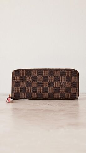Louis Vuitton Women's Pre-Loved Clemence Wallet, Damier Eb, Brown, One Size in Kuwait