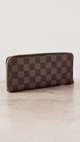Louis Vuitton Women's Pre-Loved Clemence Wallet, Damier Eb, Brown, One Size in Kuwait