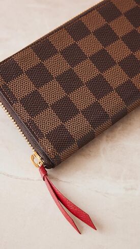 Louis Vuitton Women's Pre-Loved Clemence Wallet, Damier Eb, Brown, One Size in Kuwait