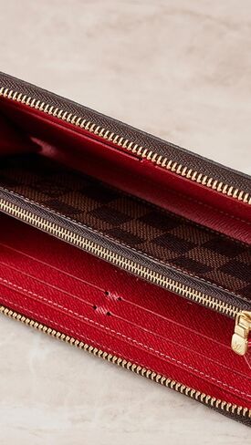 Louis Vuitton Women's Pre-Loved Clemence Wallet, Damier Eb, Brown, One Size in Kuwait