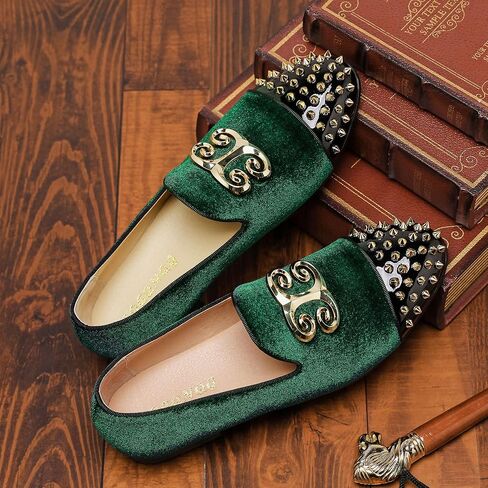 Men's Fashion Formal Velvet Loafers and Wedding Dress Shoes for Men, Penny Slip-On Smoking Luxury Men Casual Shoes in Saudi Arabia