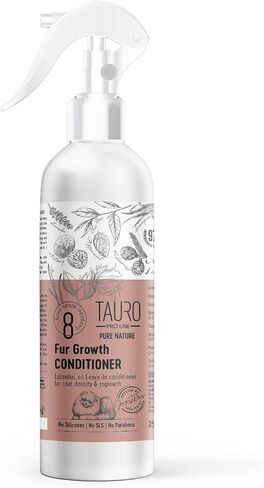 Tauro Pro Line Pure Nature Promoting Leave-in Dogs & Cats Natural Conditioner Spray with Essential Oils for Daily Pet Skin and Coat Care Stimulates Hair Growth 8.45 Fl Oz in Saudi Arabia