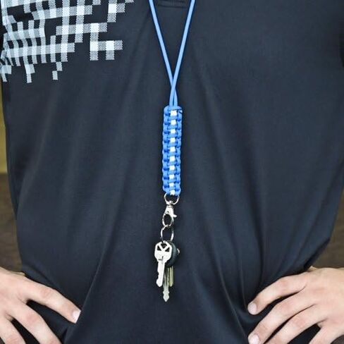 Paracord Survival Lanyard Neck Strap for Keys, Badges & IDs, Whistle, etc. in Saudi Arabia