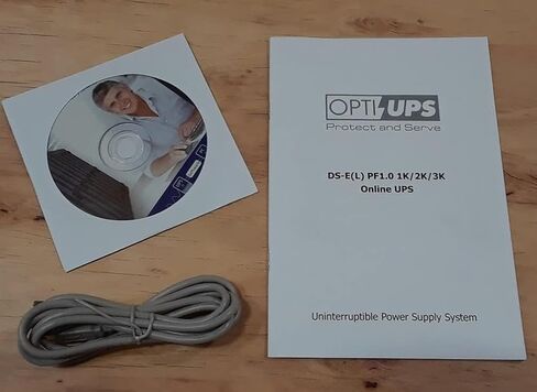 OPTI-UPS DS1000E (1000VA / 1000W) مزود طاقة غير منقطع مزدوج التحويل عبر الإنترنت، موجة جيبية نقية، بطارية UPS احتياطية، حماية من زيادة التيار in Saudi Arabia