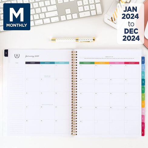 AT-A-GLANCE 2025 Planner, Simplified by Emily Ley, Weekly & Monthly, 5-1/2" x 8-1/2", Small, Happy Stripe (EL16-200-25) in Saudi Arabia