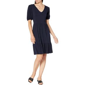 فستان كارين كين نسائي بطبقات وأكمام منتفخة 1 in Kuwait