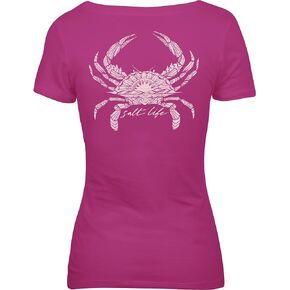 Salt Life Women's Tribal Crab Short Sleeve Fitted Tee