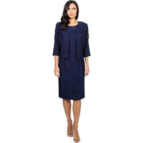 Maya Brooke Women's Classic Fit Stretch Jacket Dress